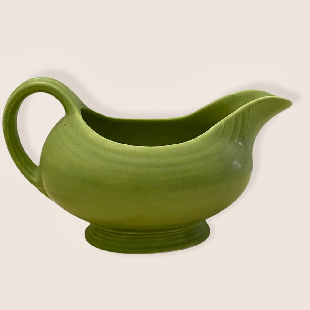 Vintage Fiesta Ware Chartreuse Gravy Boat